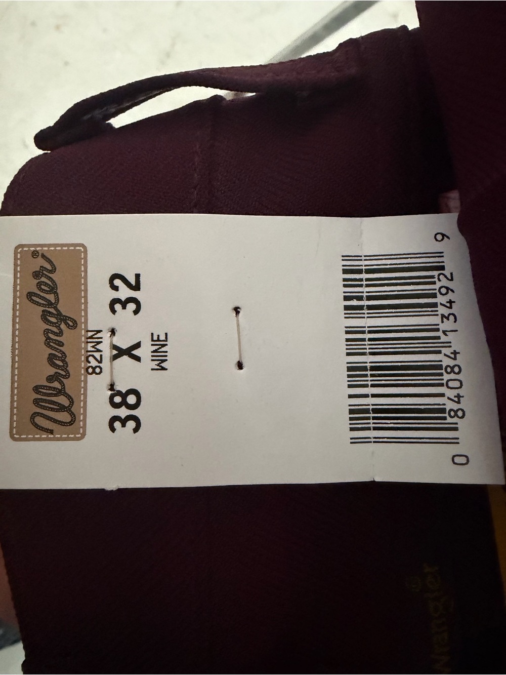 Wrangler Wine Colored Pants with Patch Detail - Picture 11 of 16